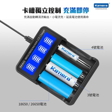 🍎 18650充電器 液晶四槽充電器 鎳氫充電器  4號充電電池充電器 3號充電電池充電器 充電器