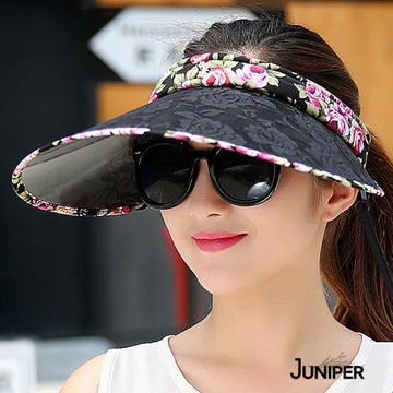 JUNIPER 抗UV防曬蕾絲空心休閒帽 J7539