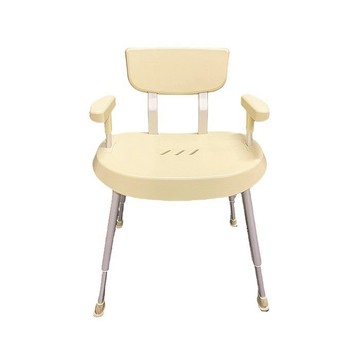 【海夫】《多包裝/批發/量販超值特惠》日系居家 無需工具 扶手加大高低可調 鋁合金洗澡椅 10包裝 (HEF61727)