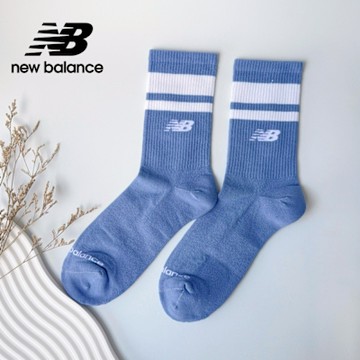 【New Balance】條紋中長襪_中性_藍色_LAS51231BL