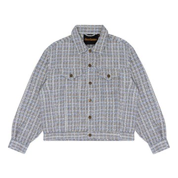 Drew House Boucle Mascot Oversized Trucker Jacket 'Grey Blue'