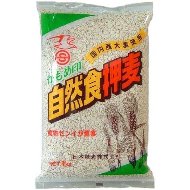 日本精麦 かもめ印 自然食押麦 1kg ×10袋 10kg