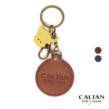 【CALTAN】真皮/鑰匙圈|真皮訂製圓型鑰匙圈912501 兩色