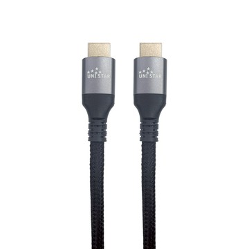 超高速HDMI 連接線, 10K@120Hz, 48Gbps, 三層抗干擾, 尼龍編織, 鍍金頭高畫質影音線, 協會認證