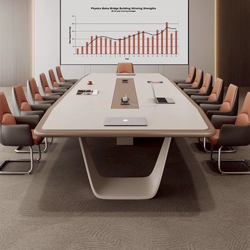 公司貨 最低價 免運 會議桌 可客製 高檔烤漆會議桌長桌大中型辦公室簡約現代會議桌培訓洽談桌椅組合