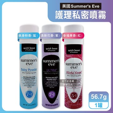 美國Summer’s Eve-乾爽淨味生理期護理私密噴霧56.7g/罐