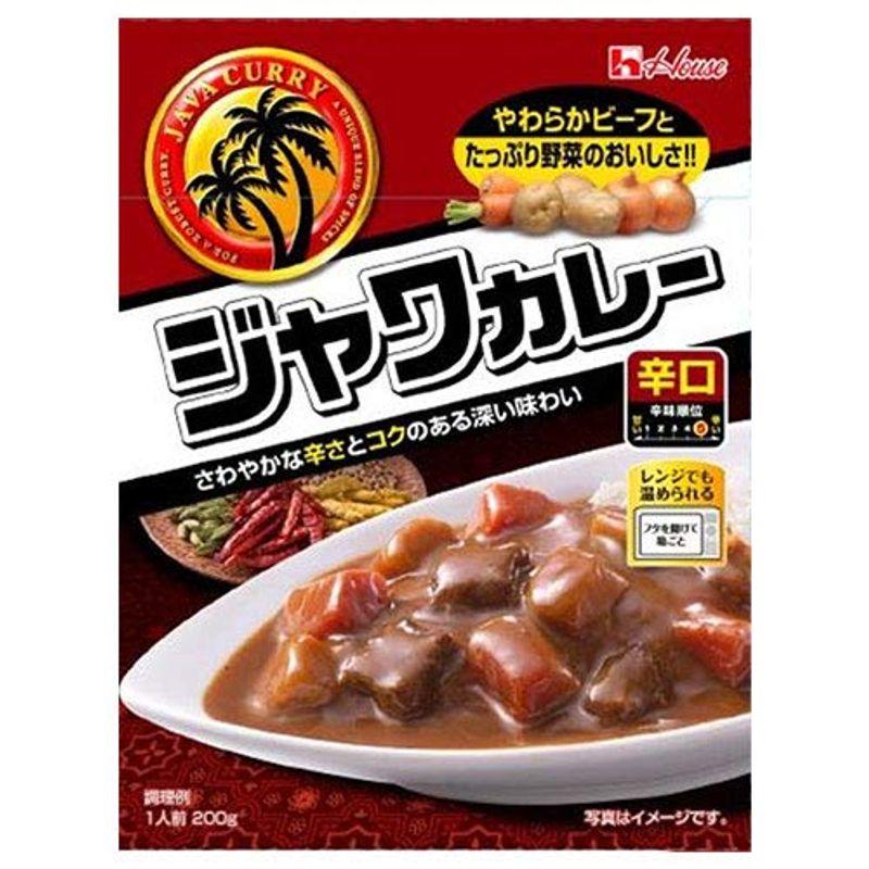 ハウス食品 レトルト ジャワカレー 辛口 200g×30個入