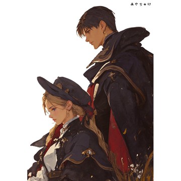 【2 月新作 3】07-113-0027 人物貼紙 兩人 奇幻風格