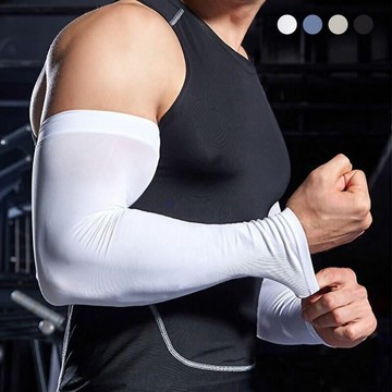 男士冰絲袖套 加粗加大 親膚抗UV袖套 運動袖套 騎行袖套 防護手套 涼感袖套 透氣袖套 涼感 防曬 【ZH0306】《約翰家庭百貨