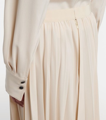 Isabel Marant Felixa plissé crêpe midi skirt