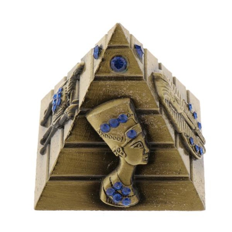 工芸品 エジプトピラミッド建物モデル 本棚 インテリア/置物 オブジェ
