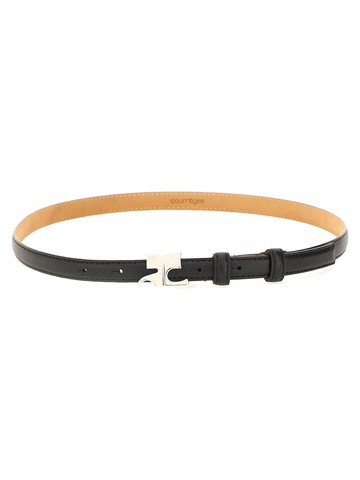 courreges leather "ac" belt