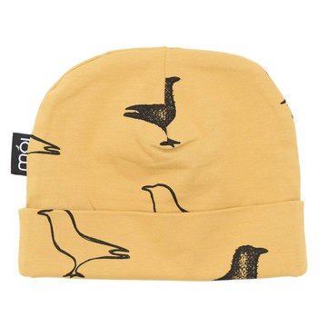 Moi Kids 冰島有機棉嬰兒幼兒帽子-1歲至8歲黃