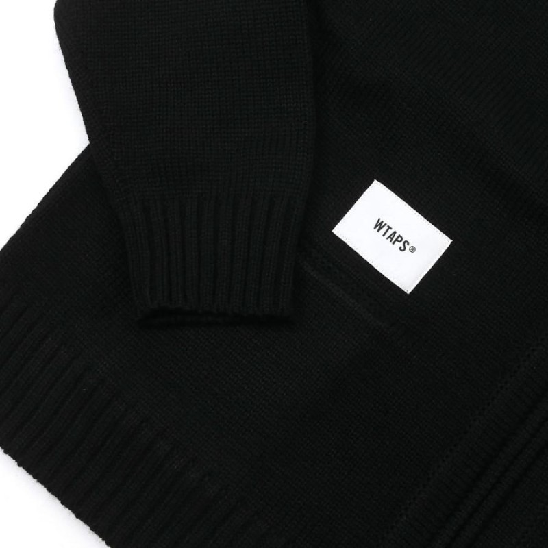 新品 ダブルタップス WTAPS PALMER SWEATER カーディガン BLACK