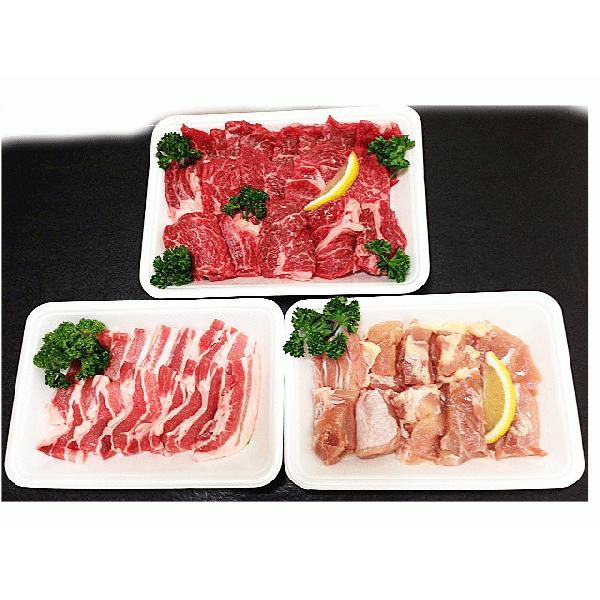 焼肉セット ２kg(６〜８人前) 牛肉 豚肉 鶏肉 焼き肉 バーベキュー BBQ 鳥取県産ファミリーセット たっぷり２キロ 送料無料