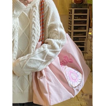 【台灣現貨】日系刺繡包 側背包女 斜背包女 手提包 單肩包 斜挎包 手提包女 水桶包 托特包 上班包 媽媽包 手拿包