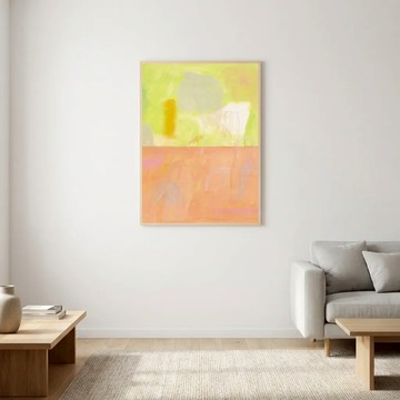 Ｈave a good day | PENG YU CHIEN 廚房的烏龜 - 楓木色鋁框