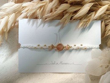 希望旅程 | 日光石 蠟線編織手環 獨特水晶飾品