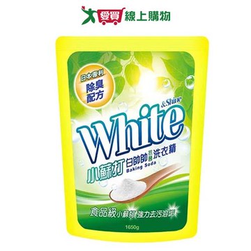 白帥帥抗菌洗衣精補充包小蘇打1650G【愛買】