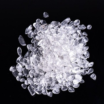 天然白水晶碎石消磁石手鏈凈化石魚缸碎石裝飾100克g白水晶防輻射