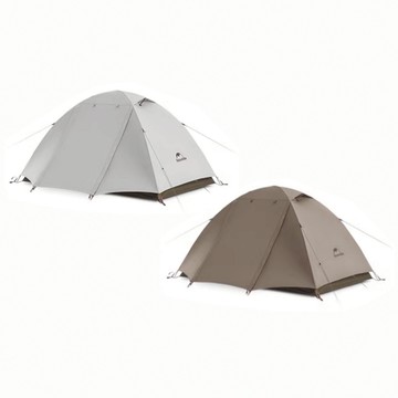 【Naturehike】云川輕量210T格子布銀膠帳篷 雙人/三人 栗杏白/淺咖棕  ZP024 原廠公司貨一年保固