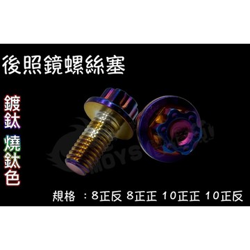 摩億社 後照鏡螺絲塞 螺絲塞 後照鏡 前移 端子 端子鏡後照鏡 鍍鈦螺絲 燒鈦 force DRG KRV MMBCU