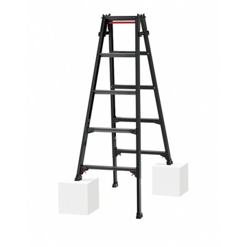 長谷川Hasegawa-黑色輕量可快速收納鋁梯/直梯RYZB-15