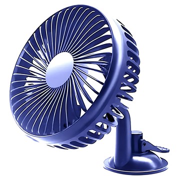 SINYI 汽車兩用USB勁涼風扇 5吋 海軍藍色  108000