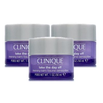 *CLINIQUE倩碧 紫晶卸妝膏30ml*3(正統公司貨)