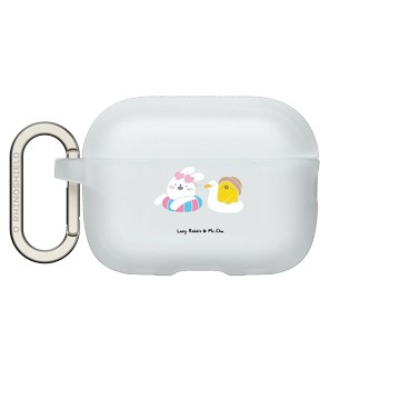 AirPods Pro 2 AirPods Case 透明 - 懶散兔與啾先生 Lazy Rabbit and Mr.Chu - lazy summer