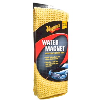 Meguiar's 美光 吸水磁鐵巾 X2000 超細纖維擦拭巾 22 x 30 英寸  黃色  1個