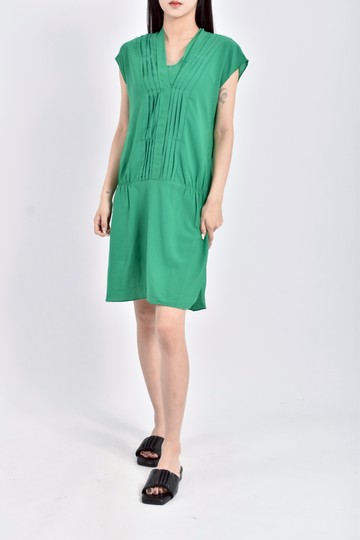 (S) moma質感兩件式綠色洋裝
