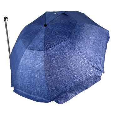雙龍牌 海灘銀轉通風傘 左右轉向設計 雙層導流通風孔  丹寧藍  40吋