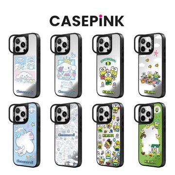 鏡頭框支架Magsafe磁吸CASEPiNK大耳狗&大眼蛙手機殼16Promax適用iPhone15Pro鏡面14Pro防摔13玉桂狗保護套