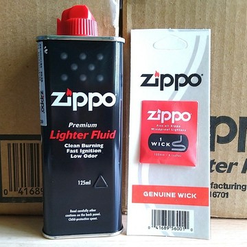 【正品附發票 / 現貨】國 Zippo  原廠耗材 打火機油 套組優惠( 125ml油+綿芯)