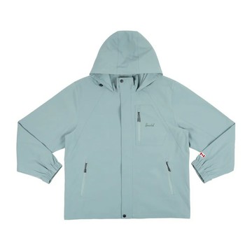 【Herschel】 官方直營 中性多口袋防潑連帽外套-黑/淺藍 H5551422