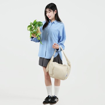 【SS26全新Wander新色】MILES 日常斜背包 中號 (雲尼拿白)