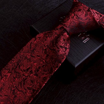 紅色真絲桑蠶絲領帶男 正裝男士結婚新郎婚禮輕奢韓版潮流西裝