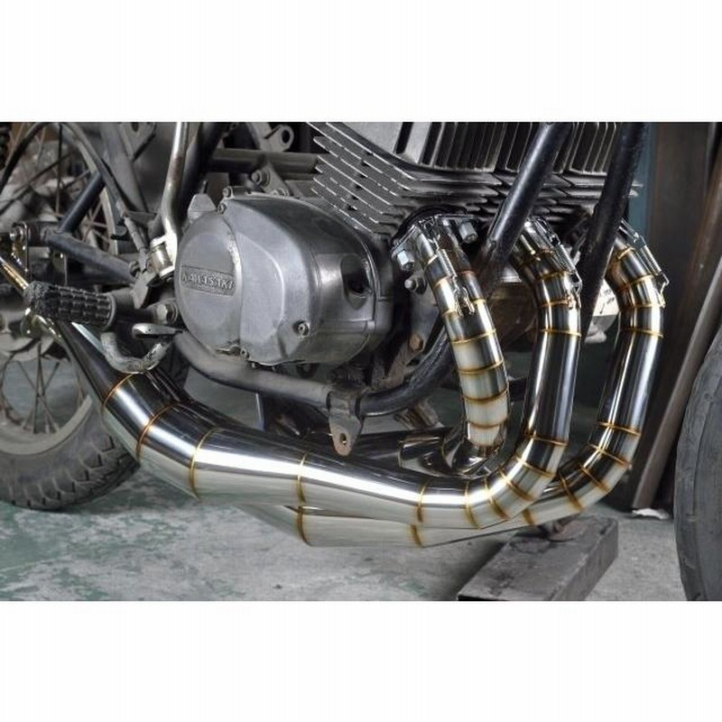 kh400 400SS チャンバー　マフラー 400SS/KH400 STDステンレスクロスチャンバー TYPE-2 | 株式会社