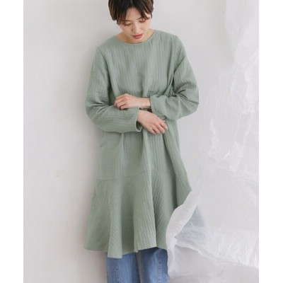 アーバンリサーチ アウトレット ガーゼペプラムワンピース レディース ブルーグリーン One Urban Research Outlet 通販 Lineポイント最大get Lineショッピング