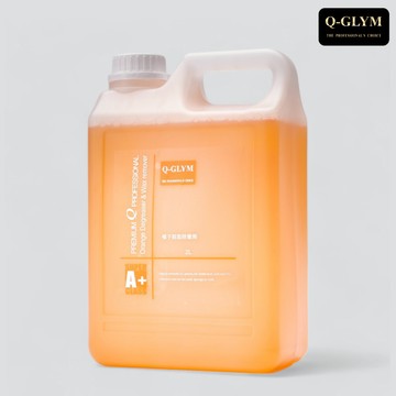 Q-GLYM 橘子脫脂除蠟劑 2L｜除蠟除油．漆面脫脂．多用途清潔．清潔用過的上蠟綿&布．可生物降解 美國製
