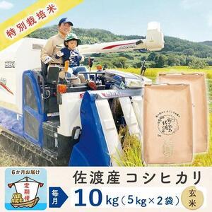 ふるさと納税  佐渡島産コシヒカリ 玄米10Kg 特別栽培米 新潟県佐渡市