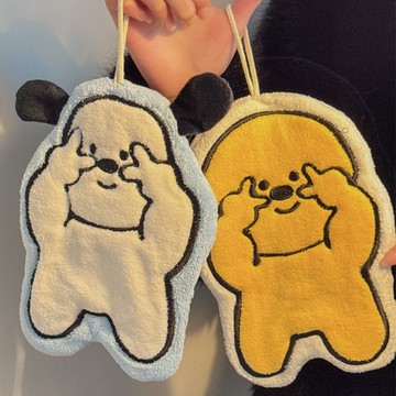 台灣現貨🔥萌萌加厚擦手巾 擦手巾 浴室擦手巾 可愛擦手巾 動物擦手巾 吸水擦手巾 吸水抹布 抹布 造型擦手巾 兒童毛巾