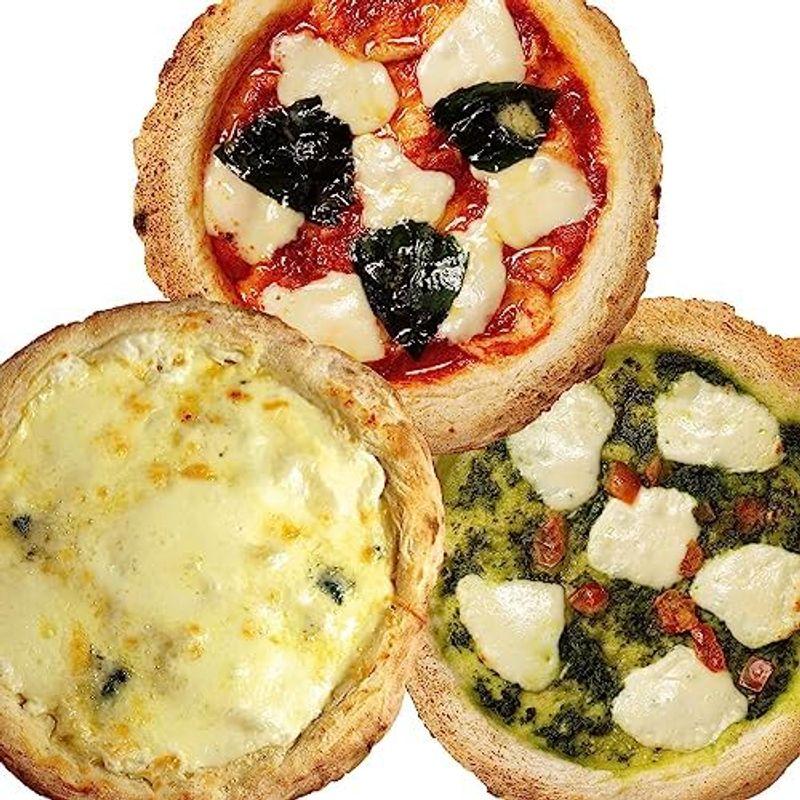 国産小麦の冷凍ピザ 3枚ピザセット（約23cm×3種）［冷凍］外はカリッ中はもっちり手延ばし製法