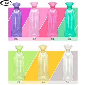 水捂子注水學生用冬季便攜毛絨熱水袋pvc長條小型老式灌水焐子1入