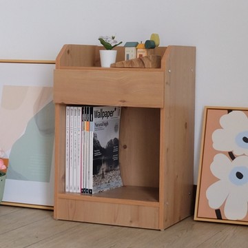 EASY HOME-加寬置物床頭櫃附小抽屜(雙色可選)-W40*D31.4*H60-DIY