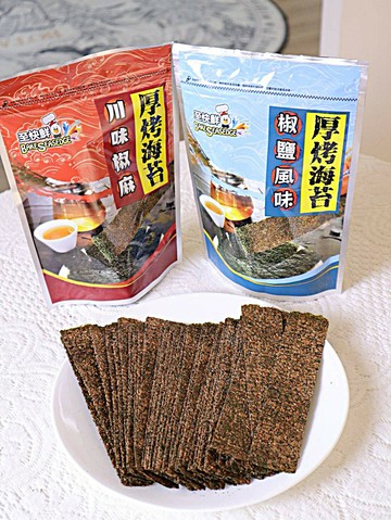 《至快鮮 》厚烤海苔 椒鹽風味 川味椒麻 厚切海苔 家庭號100g