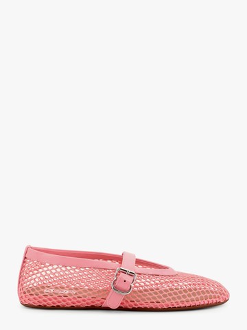 Mesh ballerinas with patent leather inserts - ALAIA - gender_Woman