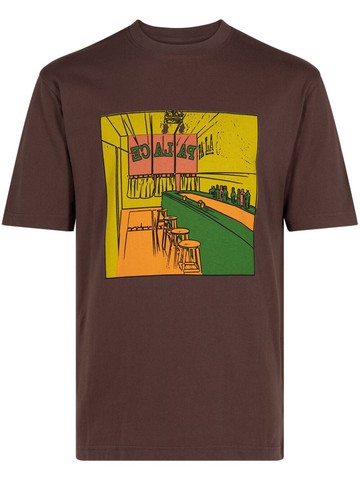 Palace - Scheisse Face T-shirt - men - Cotton - S - Brown