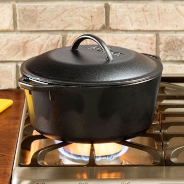美國LODGE 美國製雙耳鑄鐵荷蘭鍋-4.7L L8DOL3